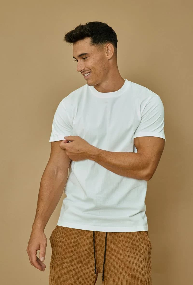 Moamico - Basic T-shirt Wit