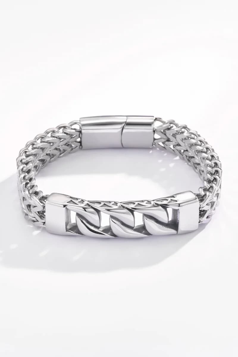 Moamico - Schakelarmband Zilver